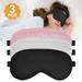 Cuhas Set Of 3 Sleeping Eye Masks Silk Eye Masks With Adjustable Straps Smooth Soft Satin Eye Masks For Women Men Elastic Straps Night Eye Mask Travel Nap