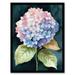 Trailing Lavender Lantana Bloom Watercolour Painting Green Purple Blue Flower Mini Bouquet Nature Colourful Bright Floral Modern Artwork Art Print Framed Poster Wall Decor 12x16 inch