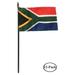 Small 4 X 6 Inches Mini 4x6 inches Miniature Desk & Table Flag Banner with Polyester Stick - Asia & Africa Grp 4 (12-Pack Country: South Africa)