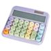 Trayknick Solar-powered Calculator Retro Round Calculator Calculator Vintage Typewriter Style Solar Powered Screen 12 Digit Display Calculator for Office School