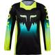 FOX 180 Flora Girls Motocross Jersey, black-green-yellow, Size XL