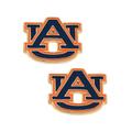 Women's CANVAS Style Auburn Tigers Enamel Stud Earrings