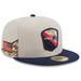 Men's New Era Stone/Navy England Patriots 2023 Salute To Service 59FIFTY Fitted Hat