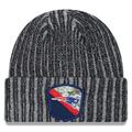 Men's New Era Black England Patriots 2023 Salute To Service Cuffed Knit Hat