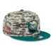 Men's New Era Camo/Green York Jets 2023 Salute To Service 9FIFTY Snapback Hat