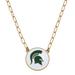 Women's CANVAS Style Michigan State Spartans Enamel Disc Pendant Necklace