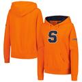 Women's Colosseum Orange Syracuse Big Logo Pullover Hoodie