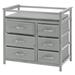 linor Baby Changing Table w/ 6 Storage Baskets, Can be Used as a Changing Table Dresser Wood in Gray | 33 H x 34 W x 20.5 D in | Wayfair 1070608060