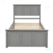 Red Barrel Studio® Twin Platform Bed Wood in Brown | 41.3 H x 42.7 W x 78.98 D in | Wayfair C5057A2FA1E64BD68BAD1D2D342E48DA