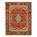 Brown/Gray 143 x 108 x 0.25 in Area Rug - Isabelline Xeryus Oriental Handmade Rectangle 9'9" x 12'8" Area Rug in Rust/Beige/Gray | Wayfair