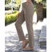 Appleseeds Women's SlimSation Straight-Leg Pincord Pants - Brown - 12P - Petite