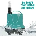 Pompe de fontaine à eau silencieuse SubSN livres de filtrage 800 sanglants L/H 18W 25W 40W