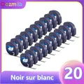 Ruban d'Étiquettes 91331 LT de 12mm Compatible avec Dymo Letratag Plastique 91200 91331 91201 pour LT100H LT100T 5/10/20pk Compatible avec les rubans d'étiquettes DYMO rubans de plusieurs couleurs