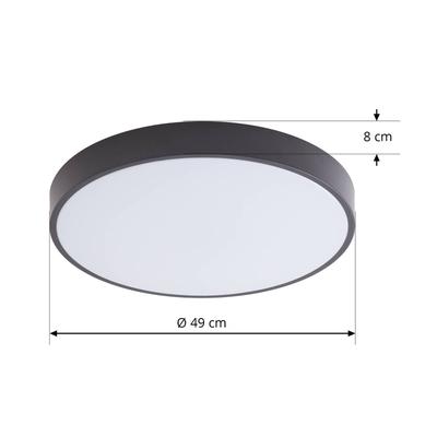 Smart Home Deckenlampe Innes Lindby, dimmbar, schwarz, für Wohn- / Esszimmer, Metall, Modern, Smart Home Deckenlampe Image