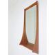 Vintage Danish Teak Wall Mirror & Shelf Designed By Jansen Spejle