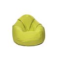 Pouf poire d'extérieur en tissu vert anis