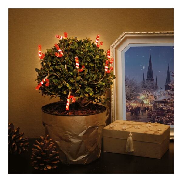 goobay 10er LED-Lichterkette »Zuckerstange« Image