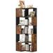 Moasis 5 Tiers Industrial Corner Bookshelf and Bookcase L Shaped Display Rack