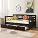 Daybed w/Trundle Bed Wooden Slats Support Modern Living Daybed