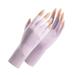 1 Pair UV Glove for Gel Nail Lamp Professional Protection Gloves for Manicures Anti UV Gloves for Nail Lamp Light UV Protection Gloves Fingerless Anti UV Glove Protect Hands Purple One S