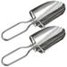 FRCOLOR 2Pcs Outdoor Shovel Stainless Steel Gardening Shovel Foldable Camping Shovel Small Picnic Shovel