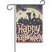 Dreamtimes Happy Halloween Starry Night Seasonal Holiday Garden Flag Yard House Flag Banner 28 x 40 inches Decorative Flag for Home Indoor Outdoor Decor