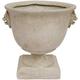 Andrea Chalice Garden Urn Planter Accents Antique White Lightweight Concrete