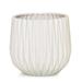 MDR Trading AI-CE10AMWH-Q02 White with Folded Lines Look Planter - Set of 2