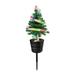 Spring Savings! Zeceouar Christmas Decorations Indoor Outdoor On Clearance Outdoor Solar Christmas Tree Light Solar Powered Prelit Small Christmas Tree For Holiday Outside Garden Yard Decor