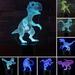 MyBeauty Dinosaur 3D Illusion Color Changing LED Desk Light Child Room Table Night Lamp