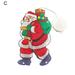 Xinwanna Window Silhouette Light LED Christmas Patterns Integrated Lighted Christmas Window Santa Claus Decoration for Home Use