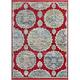 collection rug â€“ 9 x 12 red medium-pile rug perfect for living rooms large dining rooms open floorplans