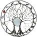 Tree Of Life - Metal Wall Art 9.8 Inches Gorgeous Round Rustic Sculpture for Home Wall Bedroom Living Room Decoration