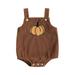 wsevypo Baby Girls Boys Corduroy Rompers Halloween Clothes Straps Jumpsuits