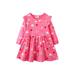 Godderr Toddler Baby Girls Cotton Princess Dress Little Girls Party Dress Kids Long Sleeve Printedfall Winter Dress for 2-7Y