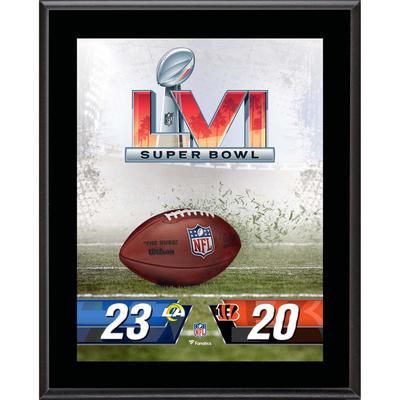 Los Angeles Rams vs Cincinnati Bengals Super Bowl LVI 10.5" x 13" Sublimated Plaque