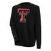 Men's Antigua Black Texas Tech Red Raiders Victory Pullover Sweatshirt