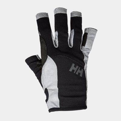 Helly Hansen Men's Durable Short Finger Sailing Gloves Black 2XL