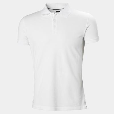 Helly Hansen Men's Crew Cotton Pique Quick-Dry Polo Shirt White 3XL