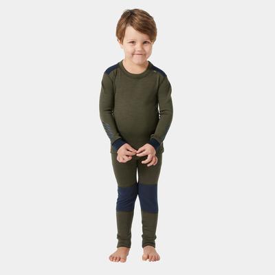 Helly Hansen Kids' LIFA® Merino Wool Base Layer Set Green 128/8