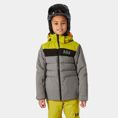 Helly Hansen Junior Cyclone Jacket - Junior Boys Classic Ski Jacket Grey 140/10