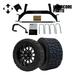 Hardcore Parts 6 Drop Axle Lift Kit for EZGO TXT/PDS (2001.5-2013) Gas Golf Cart with 14 Black Venom wheel Wheels and 22 x10.5 -14 GATOR On-Road/Off-Road DOT rated All-Terrain tires