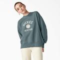 Dickies Women's Oxford Sweatshirt - Smoke Blue Size XS (FWR15)