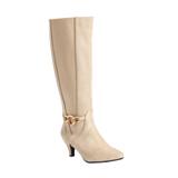 Extra Wide Width Women's The Rosey Wide Calf Boot by Comfortview in Winter White (Size 10 WW)