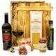 Geschenkbox-24 Italienisches Geschenkset „Verona“ | Geschenkkorb gefüllt mit Wein, italienischen Spezialitäten & edler Holzkiste