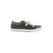 Taos Sneakers: Blue Color Block Shoes - Women's Size 11 - Almond Toe