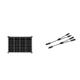 enjoy solar Monokristallines Solar panel deal für Wohnmobil, Gartenhäuse, Boot (Mono 50W)& 1 paar Solarstecker Y Verteiler 2-Fach mit Kabelverlängerung für Parallelschaltung Solarmodul