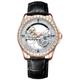B BINGER Men's Automatic Watch Unisex Skeleton Mechanical Neutral Rock Crystal Wristwatch (Rose Gold)