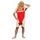 ORION COSTUMES Men's Hairy Lifeguard 90s TV Stag Do Fancy Dress Costume