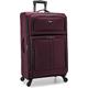 U.S. Traveler Anzio Softside Expandable Spinner Luggage, Burgundy, 2-Piece Set (22/30), Anzio Softside Expandable Spinner Luggage